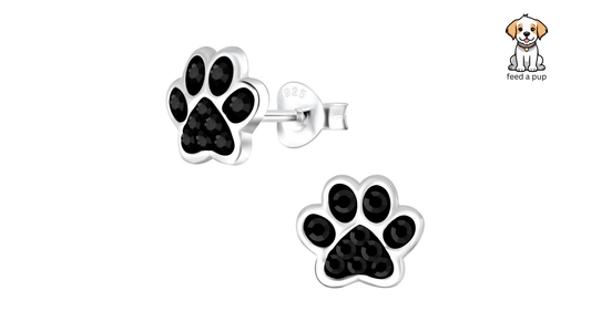 Paw Bond Crystal Earrings