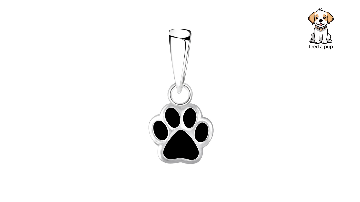 Paw Bond Enamel Pendant