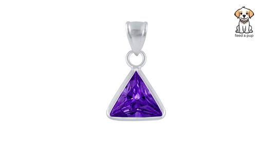 Triad Spark Sterling Pendant - Violet