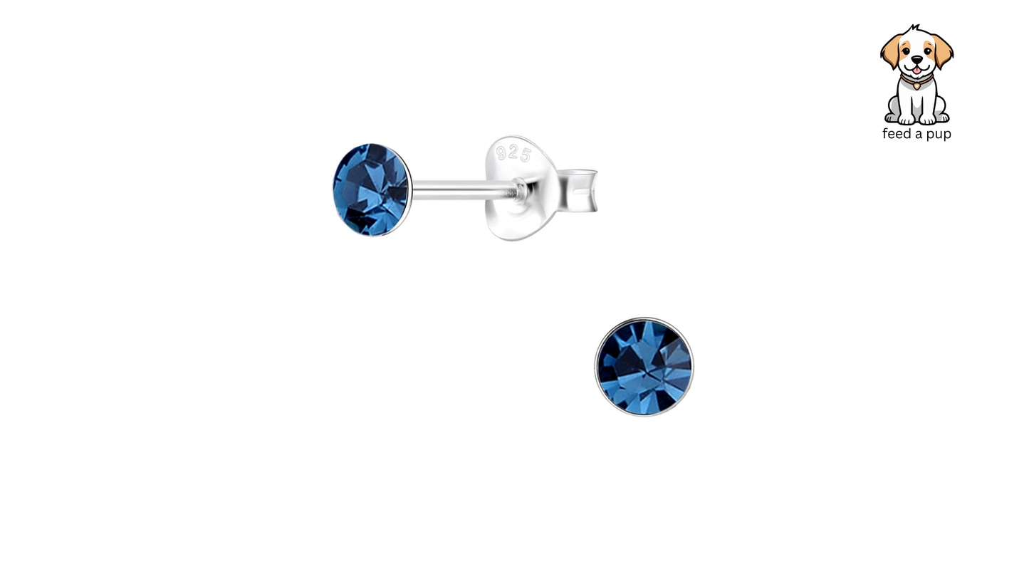 Timeless 4mm Round Studs - Montana